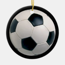 Ornement de Noël de football du football
