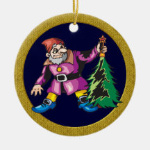 Ornement de Noël des elfes de Père Noël