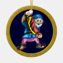Ornement de Noël des elfes de Père Noël