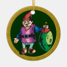 Ornement de Noël des elfes de Père Noël