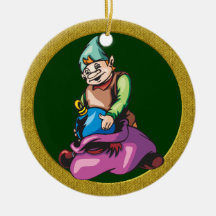Ornement de Noël des elfes de Père Noël