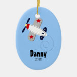 Ornement de Noël personnalisé par AVION d'AVIATEUR ornements