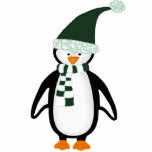 Ornement de pingouin de Noël Découpages En Acrylique