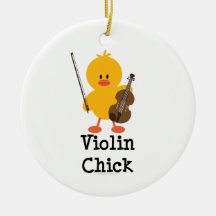 Ornement de poussin de violon