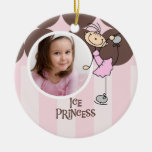 Ornement de princesse patinage artistique de glace