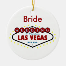 Ornement de souvenir de JEUNE MARIÉE de Las Vegas