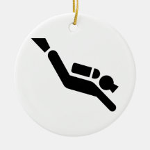 Ornement de symbole de plongée à l'air