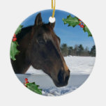 Ornement de vacances de cheval de Noël
