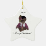 Ornement d'étoile avec le Joyeux Noël d'ours ! …