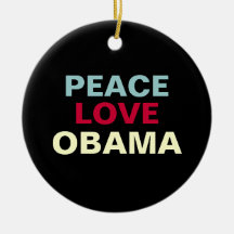 Ornement d'OBAMA d'amour de paix