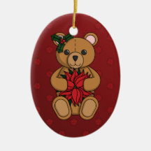 Ornement du cadeau du nounours
