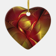 Ornement du rouge et de l'or