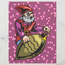 Ornement et Elf de Noël d'or Prospectus Avec Motif