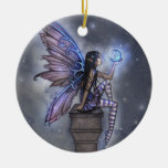 Ornement féerique d'imaginaire de lune bleue