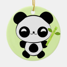 Ornement heureux de panda de bébé