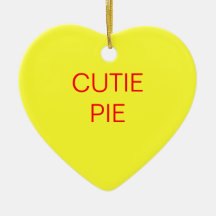Ornement jaune d'amoureux