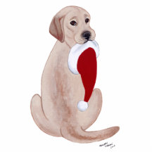 Ornement jaune de Noël de Labrador Photo En Découpe