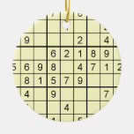 Ornement jaune de Sudoku