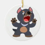 Ornement mignon de diable tasmanien de bande dessi ornements