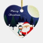 Ornement mignon du père noël et de Noël de pingoui