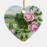 Ornement rose de Valentine de cru