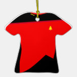 Ornement rouge de chemise de Moonbase