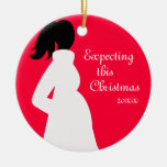 Ornement rouge et blanc de grossesse