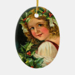 Ornement victorien de Noël de houx