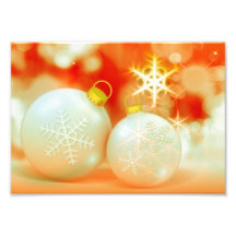 Ornements de Noël blanc Photo