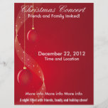 Ornements de rouge de concert de Noël Prospectus