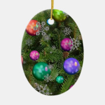 Ornements d'ovale de Noël