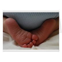 Orteils de bébé cartes de vœux