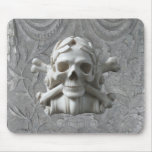 Os croisés et pierre tombale grise Mousepad de crâ Tapis De Souris