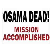 OSAMA MORT ! CARTE POSTALE