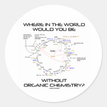 Où seriez-vous de la chimie organique ? adhésif rond