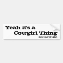 ouais c'est une chose de cow-girl adhésifs pour voiture