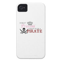 "Oubliez la princesse, je veulent être un pirate " Coque iPhone 4