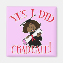 Oui j'ai reçu un diplôme ! magnets