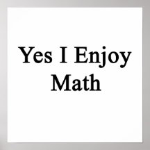 Oui j'apprécie des maths affiche