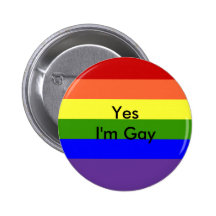 Oui je suis gai badge