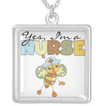 OUI je suis T-shirts et cadeaux d'une infirmière Pendentifs Personnalisés