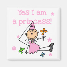Oui je suis une princesse magnets pour réfrigérateur