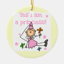 Oui je suis une princesse ornements de noël