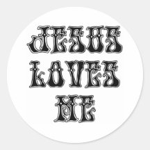 Oui !  Jésus m'aime ! Autocollants