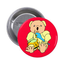 ours affectueux de bande dessinée de miel mignon badge avec épingle