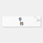 Ours avec le ballon bleu adhésifs pour voiture