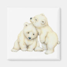 Ours blanc CUB Aimant Pour Réfrigérateur