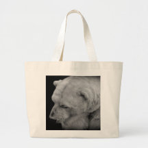 Ours blanc en noir et blanc sac fourre-tout