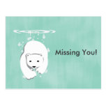 Ours blanc sous-marin cartes postales