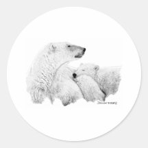 Ours blancs adhésifs
